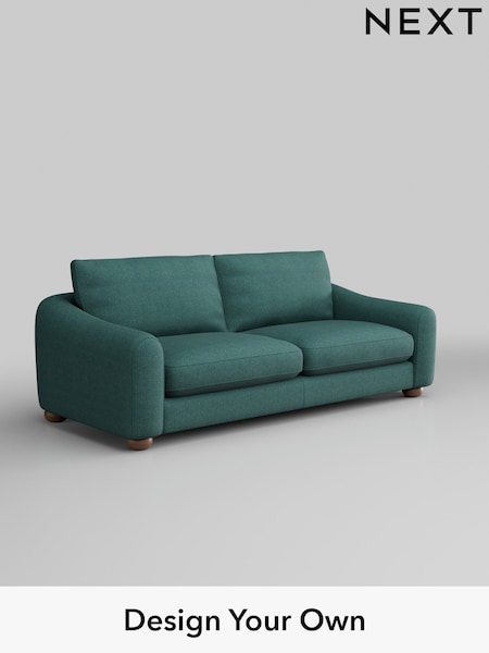 Tweedy Chenille/Dark Teal Green Arches (W44124) | £1,225