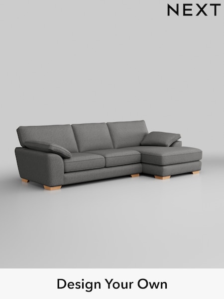 Tweedy Chenille/Dark Grey Stamford Grand Relaxed Sit (W44126) | £2,399