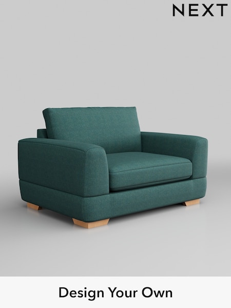 Tweedy Chenille/Dark Teal Green Clayton (W44128) | £850