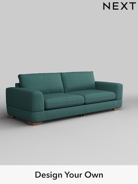 Tweedy Chenille/Dark Teal Green Clayton (W44128) | £1,325