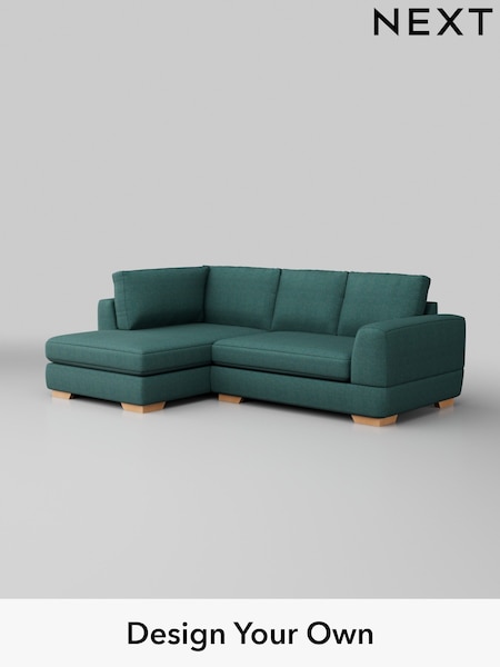 Tweedy Chenille/Dark Teal Green Clayton (W44128) | £1,625