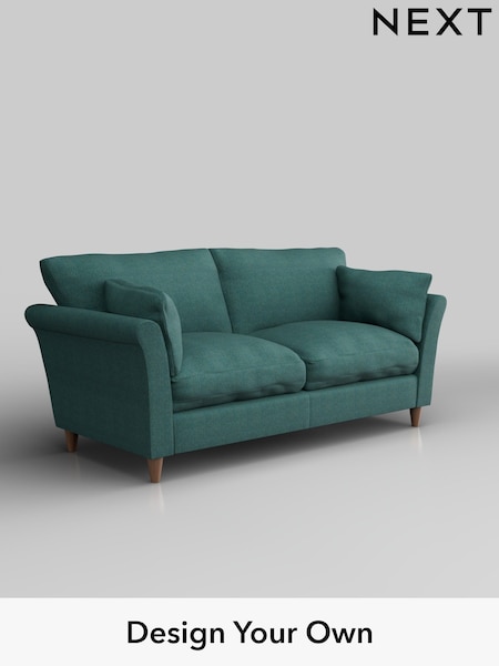 Tweedy Chenille/Dark Teal Green Hartley Relaxed Sit (W44129) | £1,175