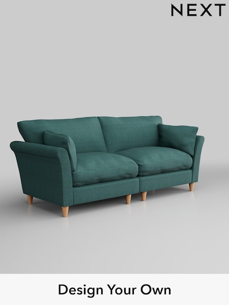 Tweedy Chenille/Dark Teal Green Hartley Relaxed Sit (W44129) | £1,275