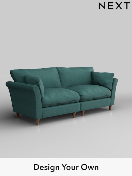Tweedy Chenille/Dark Teal Green Hartley Relaxed Sit (W44129) | £1,275