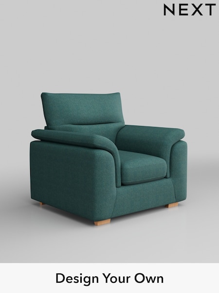 Tweedy Chenille/Dark Teal Green Hayden Highback (W44130) | £650