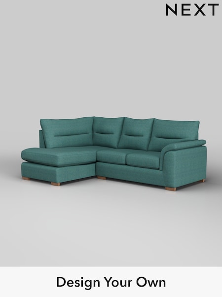 Tweedy Chenille/Dark Teal Green Hayden Highback (W44130) | £1,725
