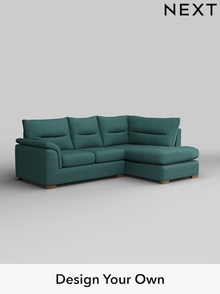 Tweedy Chenille/Dark Teal Green Hayden Highback (W44130) | £1,725
