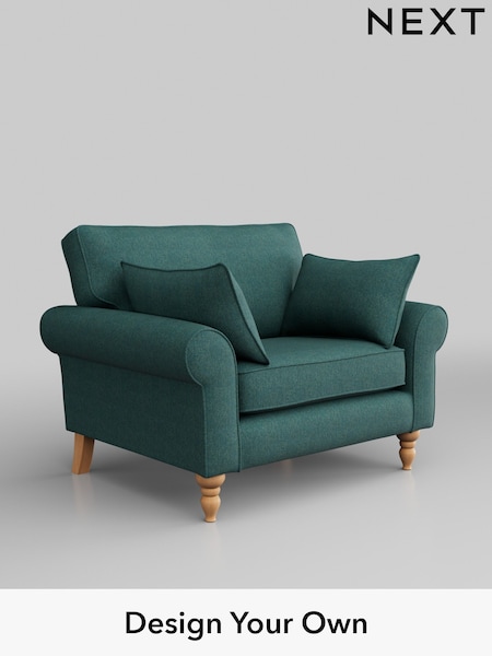 Tweedy Chenille/Dark Teal Green Mallory (W44131) | £625