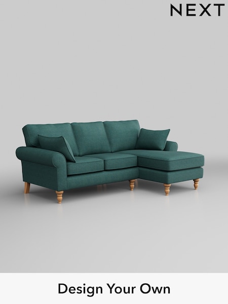 Tweedy Chenille/Dark Teal Green Mallory (W44131) | £1,350
