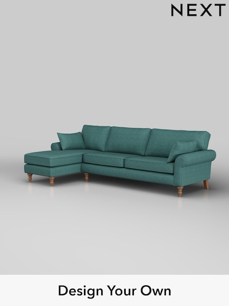 Tweedy Chenille/Dark Teal Green Mallory (W44131) | £1,450
