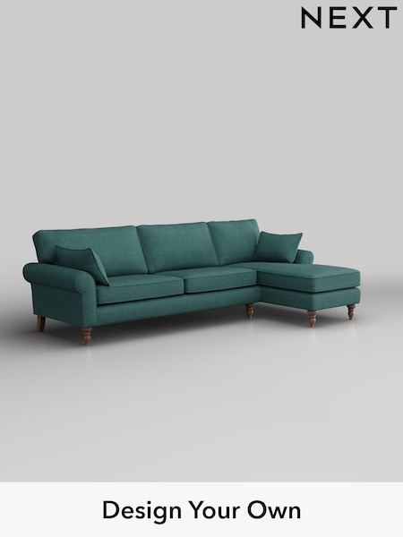 Tweedy Chenille/Dark Teal Green Mallory (W44131) | £1,450