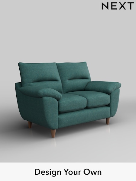 Tweedy Chenille/Dark Teal Green Elliot Highback (W44133) | £875