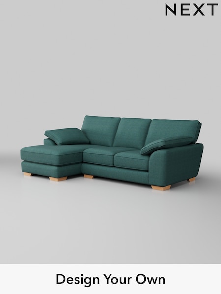 Tweedy Chenille/Dark Teal Green Stamford Grand Relaxed Sit (W44135) | £2,125