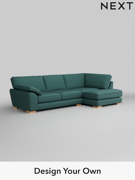 Tweedy Chenille/Dark Teal Green Stamford Grand Relaxed Sit (W44135) | £2,375