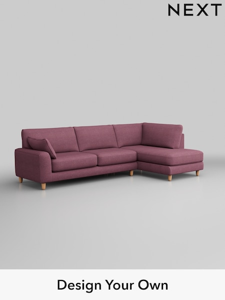 Tweedy Blend Easy Clean/Mid Mulberry Purple Campbell (W44155) | £1,875