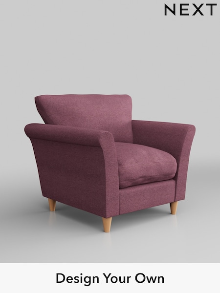 Tweedy Blend Easy Clean/Mid Mulberry Purple Hartley Relaxed Sit (W44156) | £725