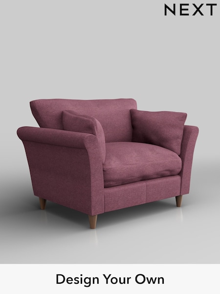 Tweedy Blend Easy Clean/Mid Mulberry Purple Hartley Relaxed Sit (W44156) | £825