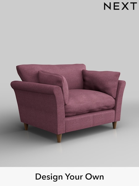 Tweedy Blend Easy Clean/Mid Mulberry Purple Hartley Relaxed Sit (W44156) | £925