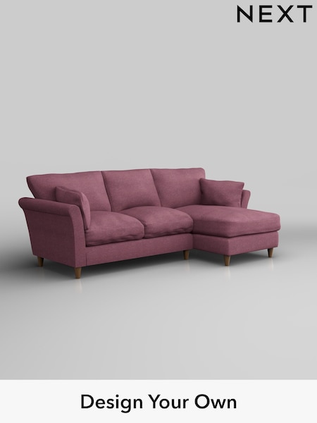 Tweedy Blend Easy Clean/Mid Mulberry Purple Hartley Relaxed Sit (W44156) | £1,799