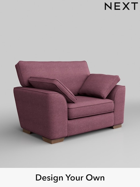 Tweedy Blend Easy Clean/Mid Mulberry Purple Stamford (W44157) | £750