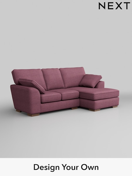 Tweedy Blend Easy Clean/Mid Mulberry Purple Stamford (W44157) | £1,550
