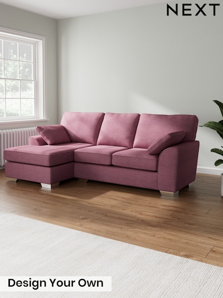 Tweedy Blend Easy Clean/Mid Mulberry Purple Stamford (W44157) | £1,650