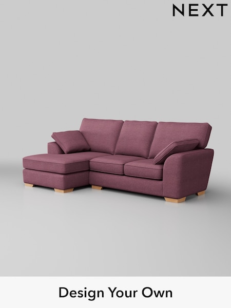 Tweedy Blend Easy Clean/Mid Mulberry Purple Stamford (W44157) | £1,650