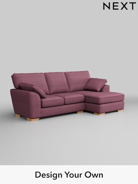 Tweedy Blend Easy Clean/Mid Mulberry Purple Stamford (W44157) | £1,650