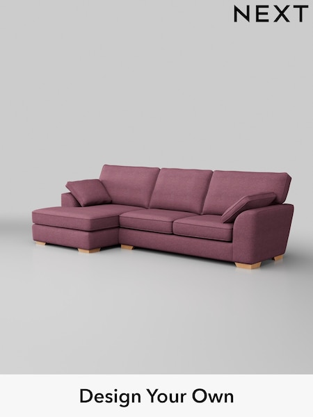 Tweedy Blend Easy Clean/Mid Mulberry Purple Stamford (W44157) | £1,799