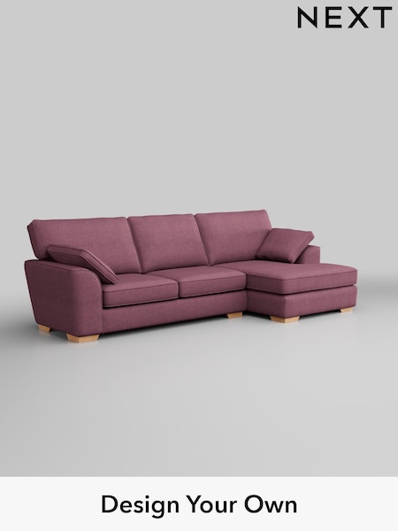 Tweedy Blend Easy Clean/Mid Mulberry Purple Stamford (W44157) | £1,799