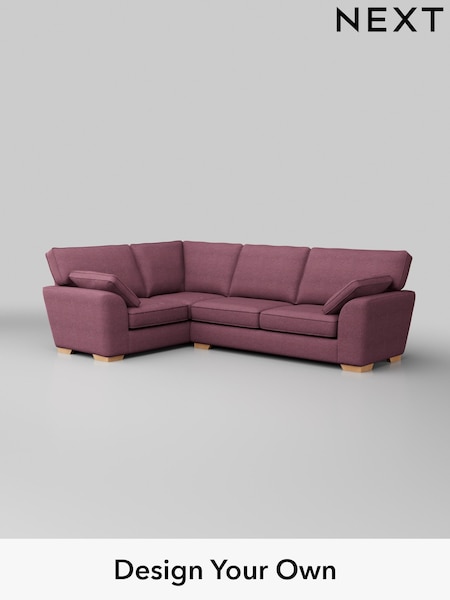 Tweedy Blend Easy Clean/Mid Mulberry Purple Stamford (W44157) | £1,925