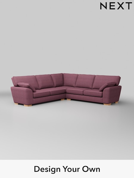 Tweedy Blend Easy Clean/Mid Mulberry Purple Stamford (W44157) | £2,399