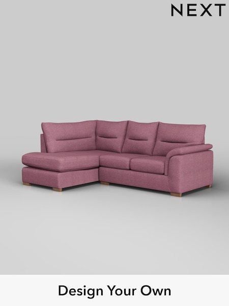 Tweedy Blend Easy Clean/Mid Mulberry Purple Hayden Highback (W44160) | £1,725