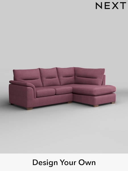 Tweedy Blend Easy Clean/Mid Mulberry Purple Hayden Highback (W44160) | £1,725
