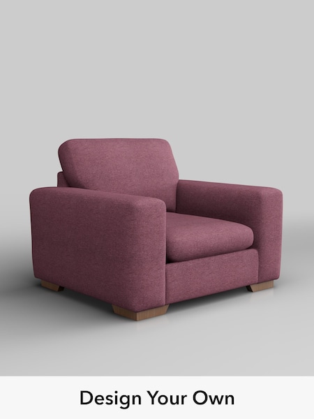 Tweedy Blend Easy Clean/Mid Mulberry Purple Houghton Deep Sit (W44161) | £775