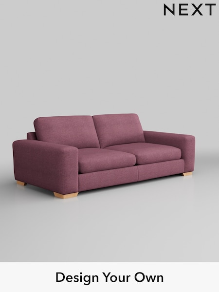 Tweedy Blend Easy Clean/Mid Mulberry Purple Houghton Deep Sit (W44161) | £1,250