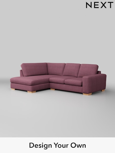 Tweedy Blend Easy Clean/Mid Mulberry Purple Houghton Deep Sit (W44161) | £1,999
