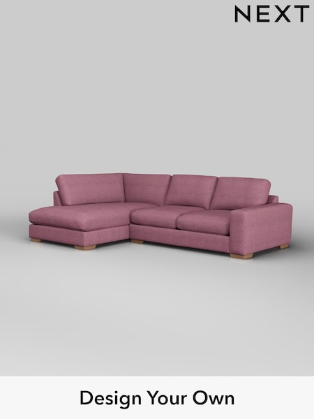 Tweedy Blend Easy Clean/Mid Mulberry Purple Houghton Deep Sit (W44161) | £2,099