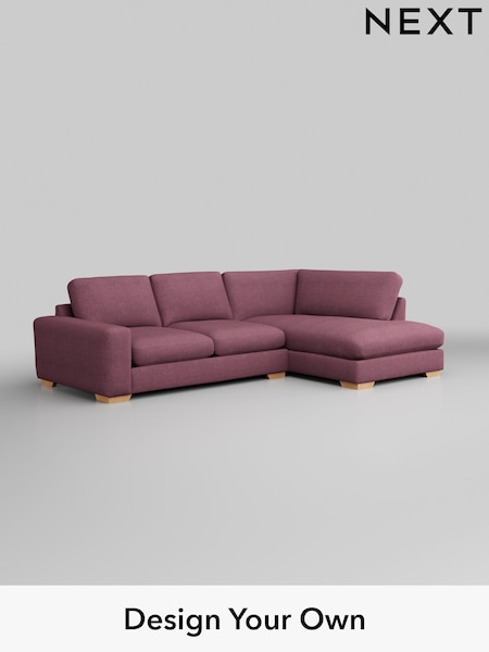 Tweedy Blend Easy Clean/Mid Mulberry Purple Houghton Deep Sit (W44161) | £2,099