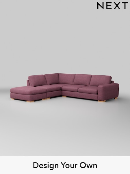 Tweedy Blend Easy Clean/Mid Mulberry Purple Houghton Deep Sit (W44161) | £2,450