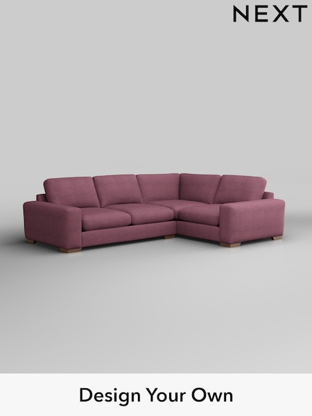 Tweedy Blend Easy Clean/Mid Mulberry Purple Houghton Deep Sit (W44161) | £2,425