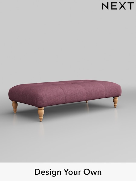 Tweedy Blend Easy Clean/Mid Mulberry Purple Erin Buttoned Back Deep Sit (W44165) | £450