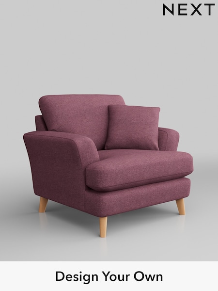 Tweedy Blend Easy Clean/Mid Mulberry Purple Conway Relaxed Sit (W44166) | £775