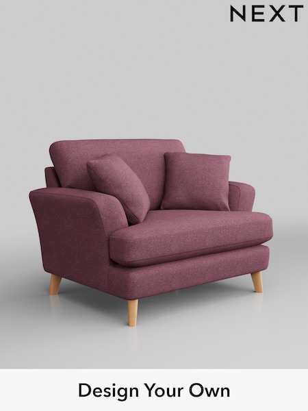 Tweedy Blend Easy Clean/Mid Mulberry Purple Conway Relaxed Sit (W44166) | £875