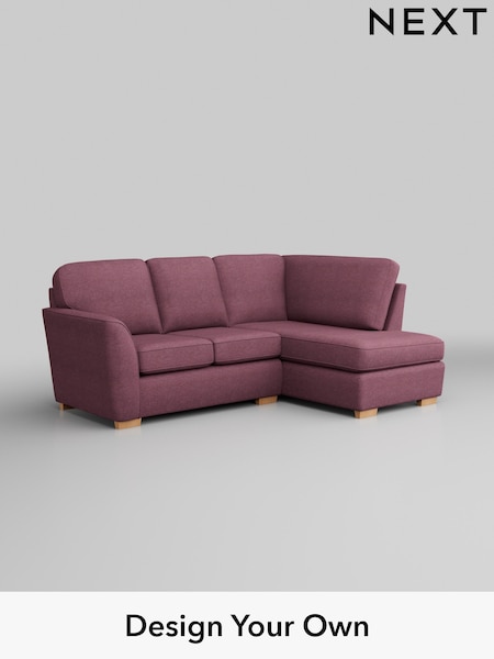 Tweedy Blend Easy Clean/Mid Mulberry Purple Malvern (W44167) | £1,250