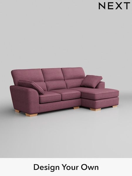Tweedy Blend Easy Clean/Mid Mulberry Purple Stamford Highback (W44172) | £1,725