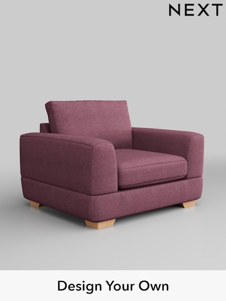 Tweedy Blend Easy Clean/Mid Mulberry Purple Clayton (W44177) | £750