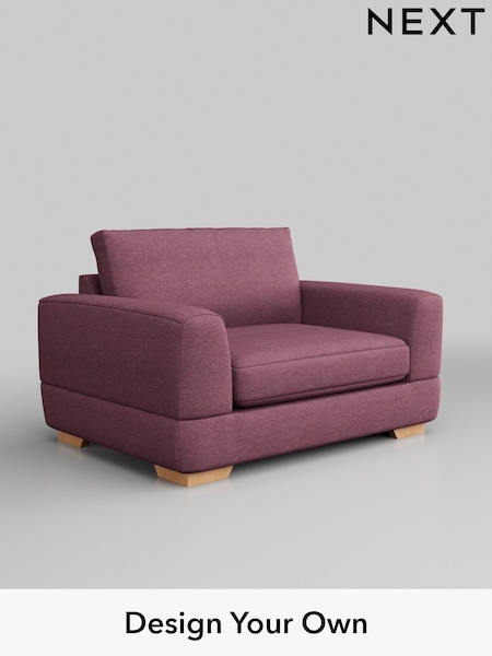 Tweedy Blend Easy Clean/Mid Mulberry Purple Clayton (W44177) | £850