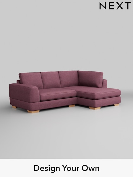 Tweedy Blend Easy Clean/Mid Mulberry Purple Clayton (W44177) | £1,625