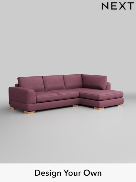 Tweedy Blend Easy Clean/Mid Mulberry Purple Clayton (W44177) | £1,725